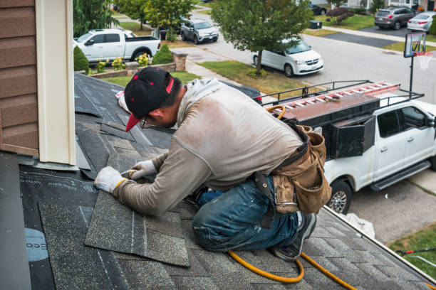 Professional Gutter Repair And Installation technician working in Meriden, NH